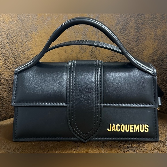 NWOT Jacquemus Le Bambino Mini Black Leather Tote Bag - Picture 7 of 11